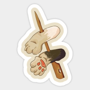 Cat paws Sticker